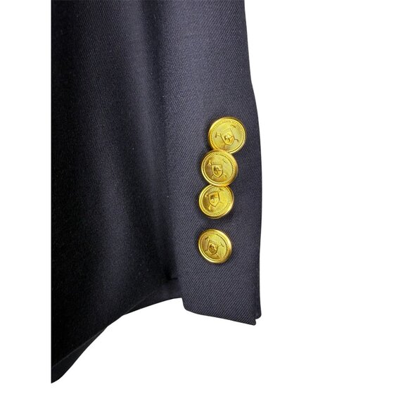 Lauren Ralph Lauren 42R Navy Wool Blazer Gold Button Sport Coat Classic Fit - Picture 6 of 15